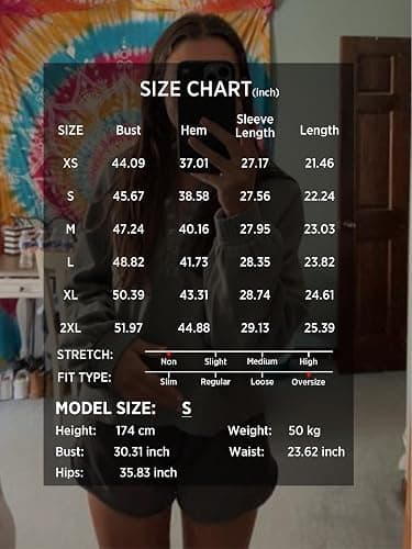 Miniyear Womens Cropped Sweatshirt Button Down Polo V Neck Long Sleeve Pullover Tops Fashion Outfits Clothes thumbnail 4