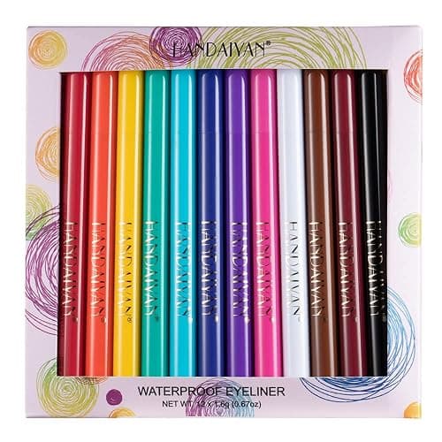 BestLand 12 Colors Matte Liquid Eyeliner Set Rainbow Colorful Neon Eyeliner Pencil Pigmented Waterproof Smudgeproof Long Lasting Gel Eye Liner Christmas Makeup Gift Kit for Women (Set E) thumbnail 6
