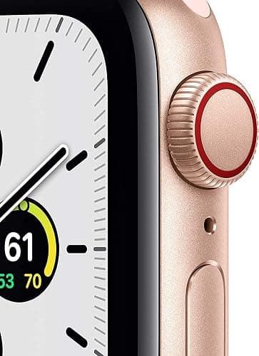 Apple Watch SE (GPS + Cellular, 40mm) - Gold Aluminum Case with Pink Sand Sport Band (Renewed) thumbnail 2