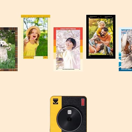 KODAK Mini Shot 3 Retro 4PASS 2-in-1 Instant Digital Camera and Photo Printer (3x3 inches) + 60 Sheets Cartridge Bundle, White - White - 3x3 Camera + 68 Sheets thumbnail 6
