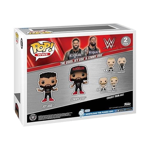 Funko POP! WWE: The Usos: Jey USO & Jimmy USO, 2-Pack - Collectable Vinyl Figure - Gift Idea - Official Merchandise - for Kids & Adults - Sports Fans - Model Figure for Collectors and Display thumbnail 3