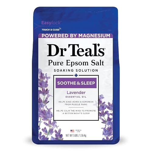 Dr Teal's Epsom Salt Soaking Solution, Soothe & Sleep, Lavender, 3lbs - Image 1