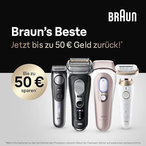 Braun IPL Silk·expert Pro 5 – IPL Geräte Haarentfernung, dauerhaft und schmerzfrei Haarentfernung für Zuhause – Etui mit Gillette Venus Rasierer, 2 Aufsätze, Designed In Germany – PL5156, Weiß/Gold thumbnail 4