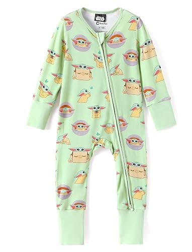 Disney Baby Viscose Made from Bamboo 2-way Zip Footie Romper Outfit NB-Inf - Image 1