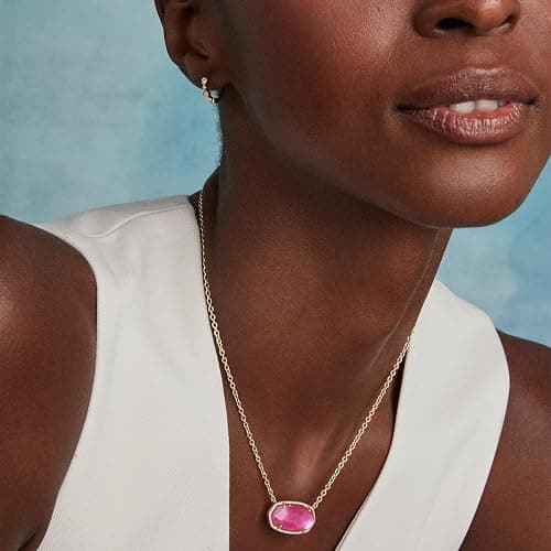 Kendra Scott Elisa Statement Short Pendant NecklaceFashion Jewelry for Women thumbnail 3
