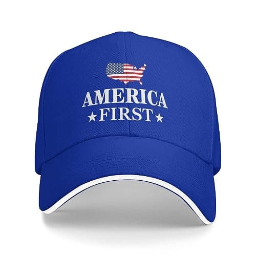 Vetrova America The First Hat 4th of July Golf Hats for Mens Women Dad Caps - Image 1