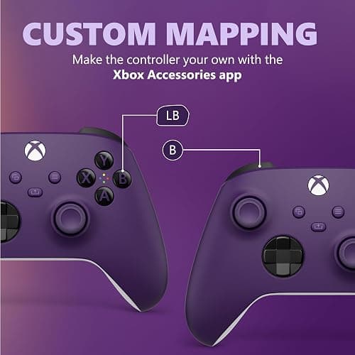 Xbox Core Wireless Gaming Controller – Astral Purple Series X|S, One, Windows PC, Android, and iOS thumbnail 4