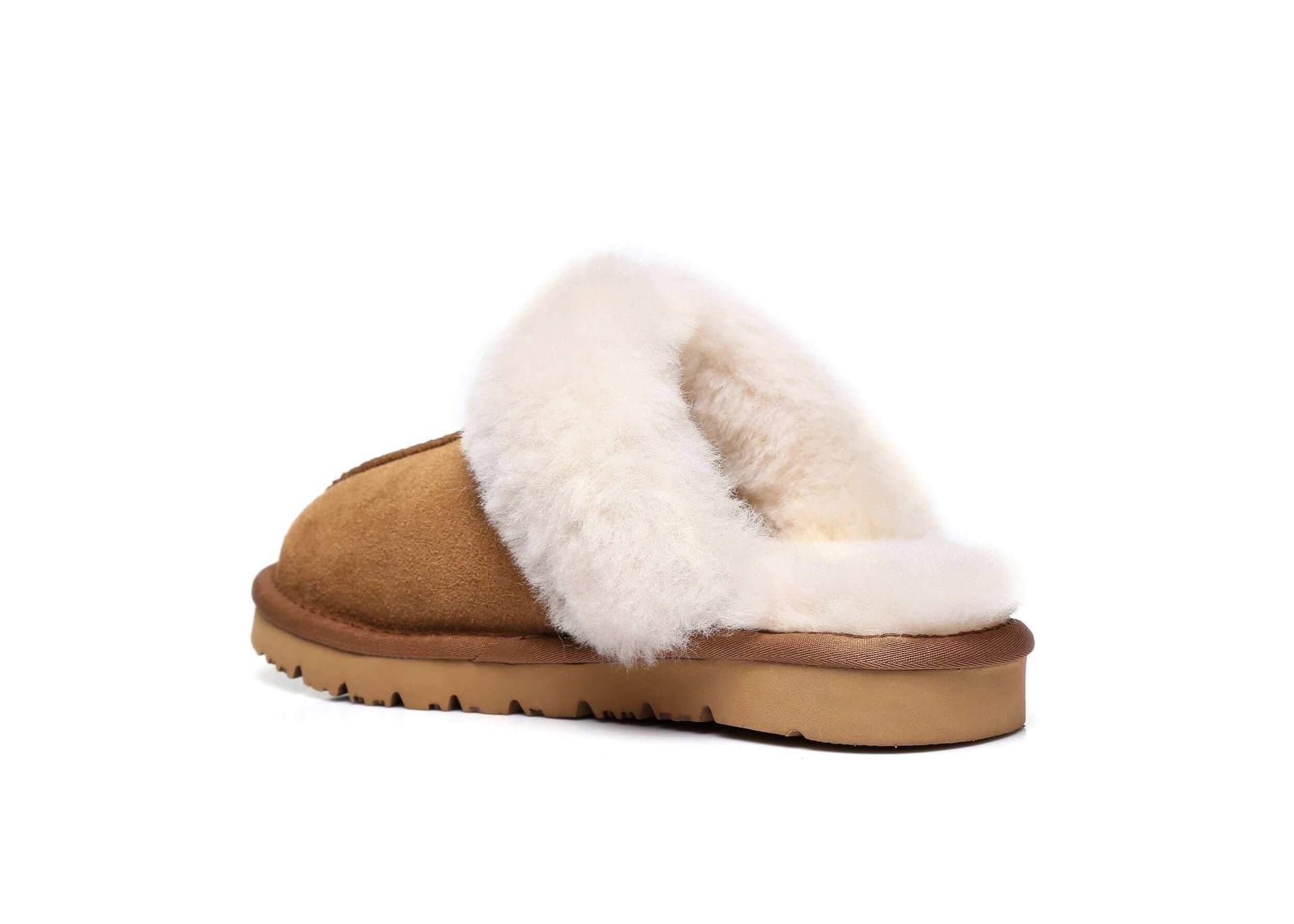 UGG Slippers Women Australian Premium Soft Sheepskin Wool Winter Slippers Thick Sole Muffin - Image 1