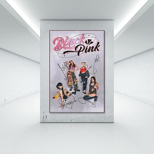 zotuuie Blackpink Poster Music Band Kpop Korean Girl Group Vintage Signed Für Zimmer, Ästhetische Leinwand-Wandkunst, Schlafzimmer-Dekor Posters 12x18inch(30x45cm) thumbnail 7