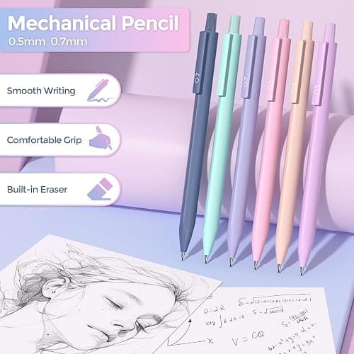 Nicpro 71PCS Aesthetic Bible Journaling Kit, Bible Study Supplies with Pen Case, No Bleed Highlighters and Pens, Sticky Notes and Tabs, Mechanical Pencils, Bible Study Kit for Women thumbnail 6
