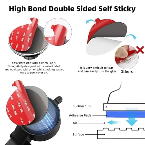 Double Sided Adhesive Pads,3 M 5952 Foam Tape,Double-Sided Heavy Duty Mounting Tape–1 Inch&2 Inch.Square,Rectangle&Round Shapes for Car Dashboard,Outdoor & Daily Use.Waterproof,Heat-Resistant,20 PCS thumbnail 3