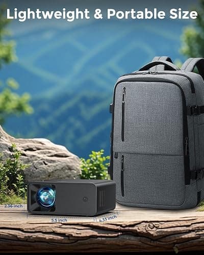 CiBest Mini Projector, 2025 Upgraded Full HD 1080P Support Video Projector, Portable Small Movie Projector, Compatible with iOS/Android/Windows/TV Stick/Box/USB/HDMI thumbnail 5
