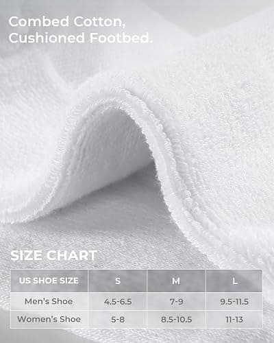 FITRELL Women's Crew Socks Ankle Athletic Cushioned Running Thick Casual Socks for Women and Men 5-6 Pairs thumbnail 6