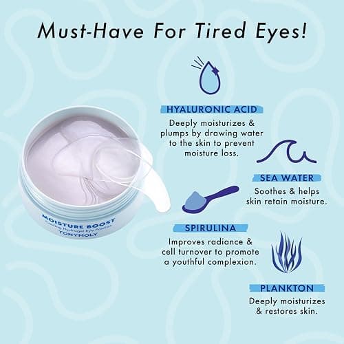 TONYMOLY Hydrogel Eye Patches, Easter Basket Stuffer, Refreshing & Hydrating Eye Patches for Tired Under Eyes, 30 Pairs - Moisture Boost thumbnail 5