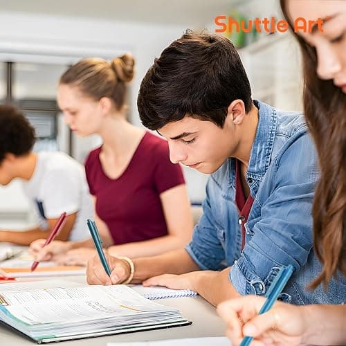 Shuttle Art Colored Retractable Gel Pens, 11 Unique Dark Vintage Ink Colors, Cute Pens 0.7mm Medium Point Quick Drying for Writing Drawing Journaling Note Taking School Office Home thumbnail 7