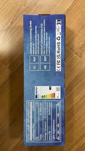 SKYLEO Led Desk Lamp - 31.5" Desk Light - 5 Color Modes X 11 Brightness Levels - Adjustable Swing Arm - Timmer & Memory Function - 12W Study Lamp - White thumbnail 18