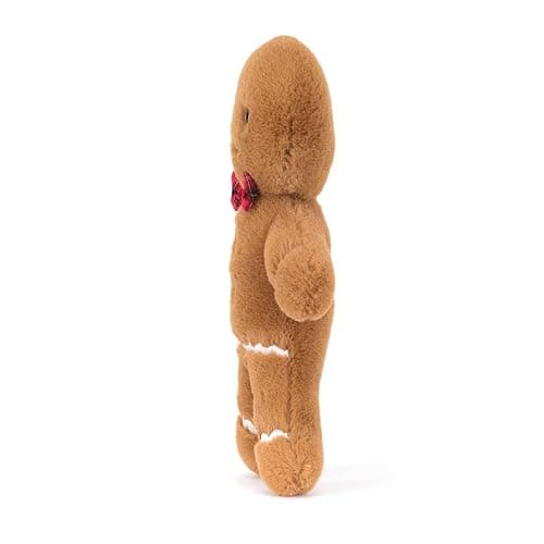 Jellycat Jolly Gingerbread Fred Stuffed Toy, Original 8 inches - Christmas Plush Décor thumbnail 2