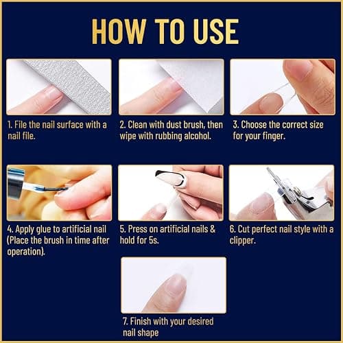 Valitic Strong Nail Glue and Strengthener - Quick Dry Brush On Gel for Long Lasting Nails - Adhesive Bond for False Nails - Strengthener for Nail Tips - 1 PACK thumbnail 6