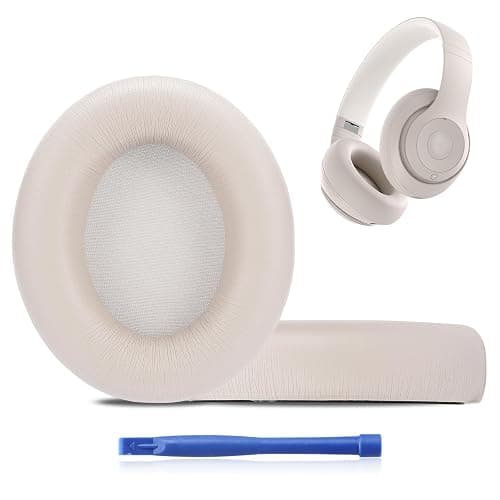 MC Magic Cushion Replacement Ear Pads for Beats Studio pro,High-Density, Shock-Absorbing Foam,Protein Leather,Doesn't fit Any Other Studio Models (Sandstone) - Image 1