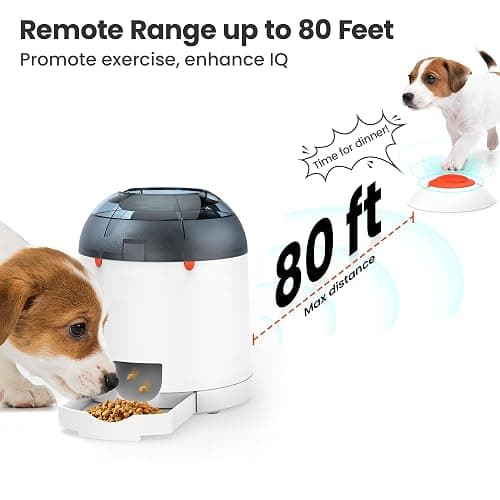 Potaroma Dog Puzzle Feeder Toy, Interactive IQ Training, Electronic Treat Dispenser, Automatic Rechargeable with Remote for Food Dispensing, All Breeds, 280ml Capacity thumbnail 2