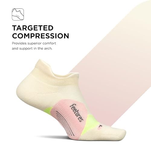 Feetures Elite Light Cushion No Show Tab Athletic Ankle Socks - Sport Sock with Targeted Compression thumbnail 4
