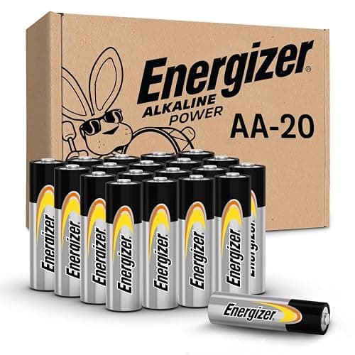 Energizer AA Batteries Alkaline Power, 20 Count Alkaline Double A Battery Pack - Image 1