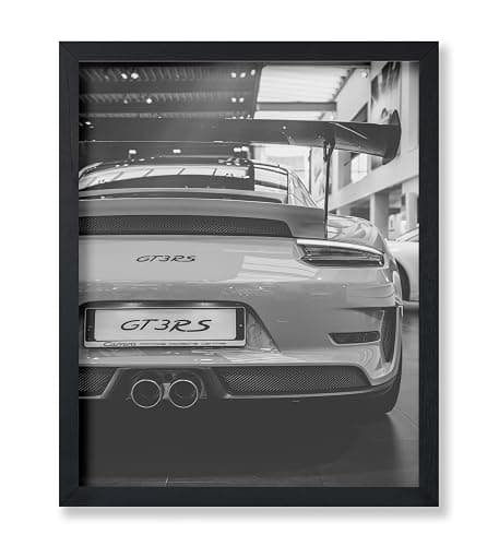 Poster Master Luxury Car Print - Automobile Art - Black and White Photography - Car Enthusiast and Transportation Design - Great Garage or Bedroom Decor - 16x20 UNFRAMED Wall Decor - Image 1