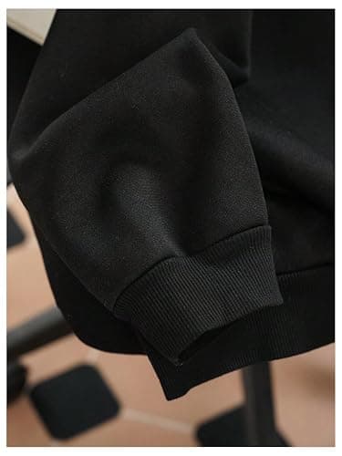 RoseSeek Girl's Bow Graphic Long Sleeve Hoodie Hooded Neck Casual Sweatshirt Pullover Tops thumbnail 3