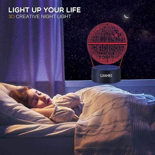 3D Star Wars Lamp -3 Patterns Night Light with Timing Remote Control and 16 Color Changing Decor lamp, Star Wars Toys Birthday and Christmas Gifts for Boys Men Kids Fans thumbnail 7