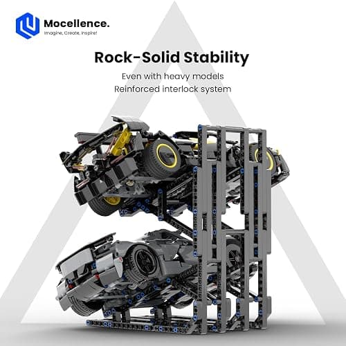 Display Stand for Lego Technic Cars (1:16 Scale Only), 2-Tier Stand for Lego Car 42204 42205 42173 42161 42138 and More, Display Building Set for Boys, Girls, Adults, Ages 6+ thumbnail 6