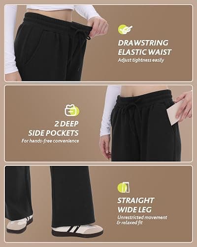 Wide Legged Fleece Lined Sweats thumbnail 2