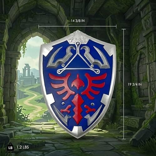 otaku gear 20" Heroic Master Foam Shield – Ideal for Cosplay, LARP, Halloween, or Display Multicolored thumbnail 2