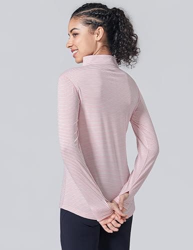 Liberty Imports 3 Pack: Women's Quick Dry Long Sleeve Quarter Zip Pullover Workout Shirts with Thumb Holes and Pocket thumbnail 3