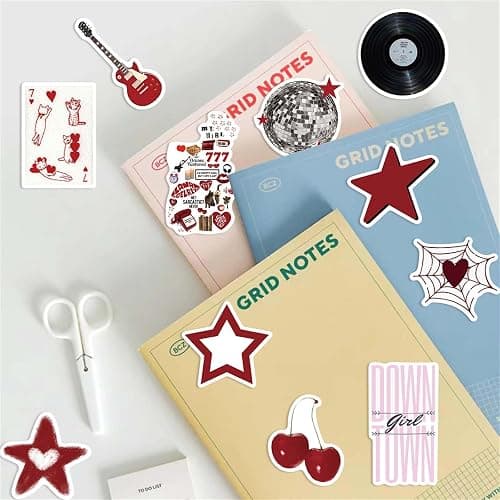 50Pcs Aesthetic Downtown Girls Stickers Pack Cool Trendy Y2K Stickers for Water Bottle Funny Waterproof Sticker for Teens Adults Vinyl Sticker for Laptop Skateboard Party Supplies(Downtown) thumbnail 5