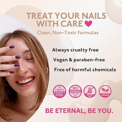 Eternal White French Nail Polish Set (ET VOILA) - Clear Nail Polish Set for Girls - Lasting & Quick Dry Pastel Nail Polish Set for Women for Home DIY Mani Pedi - Made in USA, 13.5mL (Set of 5) thumbnail 7