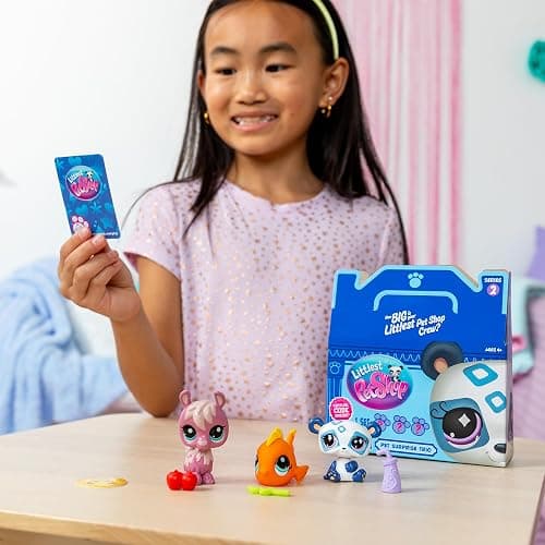 Littlest Pet Shop - Pet Surprise Three Pack - Series 2 - LPS Gen 7, Authentic Mystery Figures, Surprise Collectible Kidult Toy, Girls, Boys, Kids, Tweens Ages 4+ thumbnail 7