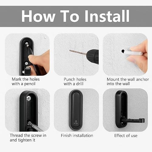 Folding Wall Hooks, 2Pcs Folding Hooks Coat Hooks, Wall Hangers for Clothes Space-Saving Foldable Hook Bathroom Towel Hook Wall Mounted for Hanging Coat Towels Bags Keys(Black) thumbnail 4