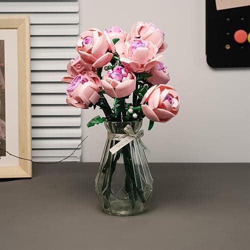 CHUANGPIN Flowers Building Set for Adults,Roses Gift for Her or Him for Christmas,Anniversary,Valentine's Day,Botanical Collection,Artificial Flowers Home Decoration 741 pcs thumbnail 2