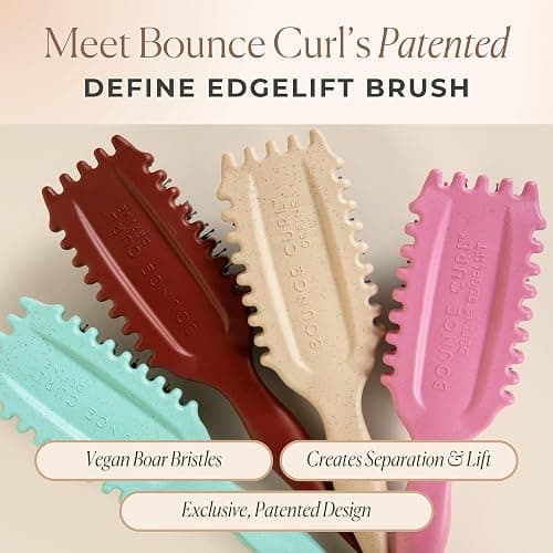 Bounce Curl Define EdgeLift Brush, 5-in-1 Tool for Effortlessly Defined Curls, Waves & Coils, Reduces Frizz - Brick Red thumbnail 7