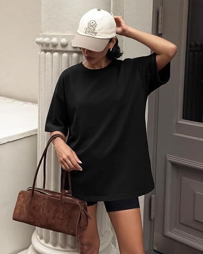 GAYHAY Oversized Tshirts for Women - Spring Summer Workout Clothes Short Sleeve Tops Crew Neck Tee Shirts Fashion Casual 2026 thumbnail 2