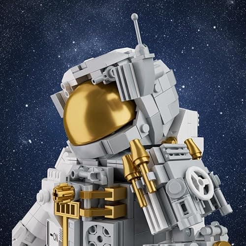 NETEHU Space Astronaut Building Block Toy, Ideal Gift for 6-14 Year Old Children, 880 Pieces Mini Bricks for Adult, Space Astronaut Building Block Sets thumbnail 7