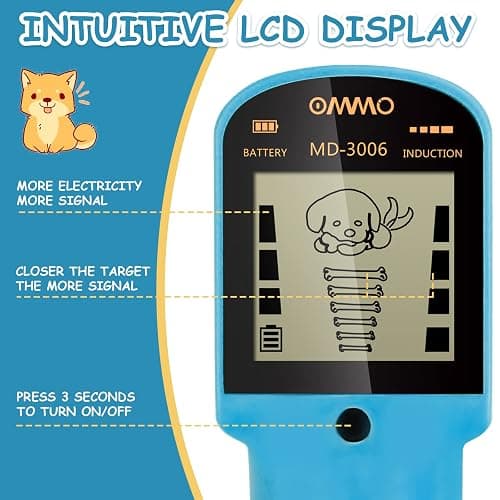 OMMO Metal Detector, Adjustable 27.5”-37.8” Metal Detector for Kids with Intuitive LCD Display, Lightweight Kids Metal Detectors with 6” Search Coil for Exploration Hiking thumbnail 3