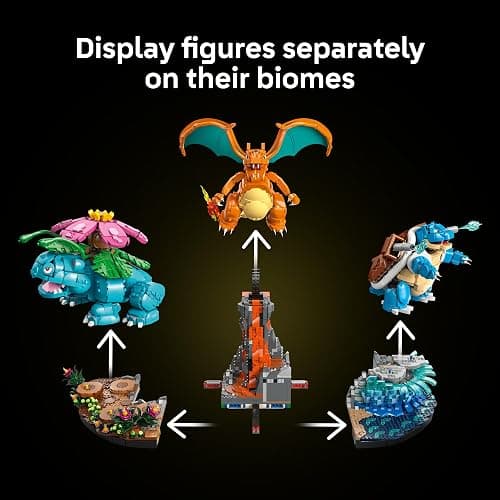 LEGO Pokémon Venusaur, Charizard and Blastoise - Building Set for Adults, Ages 18+ - Collectible Pokémon Figures - Gift Idea for Men & Women - 72153 thumbnail 5