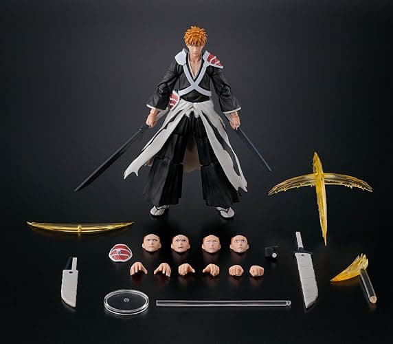 TAMASHII NATIONS - Bleach: Thousand-Year Blood War - Ichigo Kurosaki -Dual Zangetsu-, Bandai Spirits S.H.Figuarts Action Figure thumbnail 7