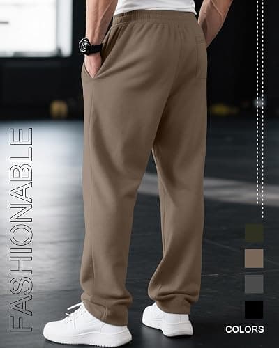 Luis- Neer 4 Pack Men's Sweatpants Joggers with Pockets Open Bottom Gym Athletic Pants Baggy Workout Casual Running Clothing thumbnail 2