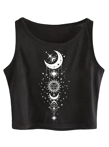 Remidoo Crop Tops for Women Casual Cropped Tank Top Summer Sleeveless Shirts - Image 1