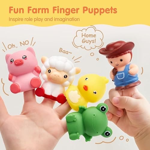 Toddler Learning Toys for 2 3 Year Old-Counting Matching & Sorting Activity Montessori Train Set with Farm Animals Finger Puppets Keys to Lock and Unlock Barn Birthday Gift for Boys Girls 2-5 thumbnail 7
