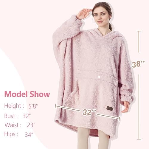 Catalonia Oversized Blanket Hoodie Sweatshirt, Wearable Lounging Fleece Pullover, Gift for Adults Women Men Kids Wife thumbnail 6