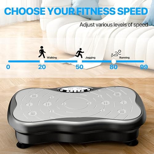 Vibration Plate Exercise Machine for Lymphatic Drainage Weight Loss, Whole Body Workout Vibration Fitness Platform ,Home Training Equipment ,Sport Gym for Weight Loss Fat Burner for Women Men thumbnail 3