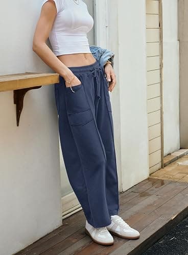 Yanekop Women's Baggy Wide Leg Palazzo Pants thumbnail 4
